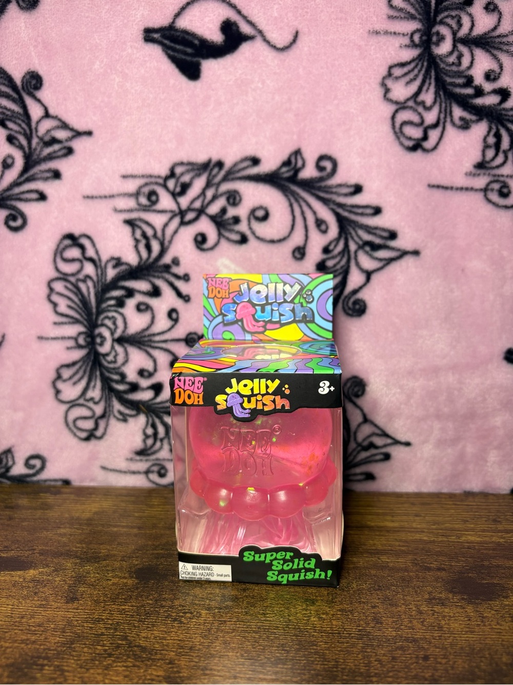 Jelly Squish Super Solid Pink Kids Squishy Toy - Jelly Doh